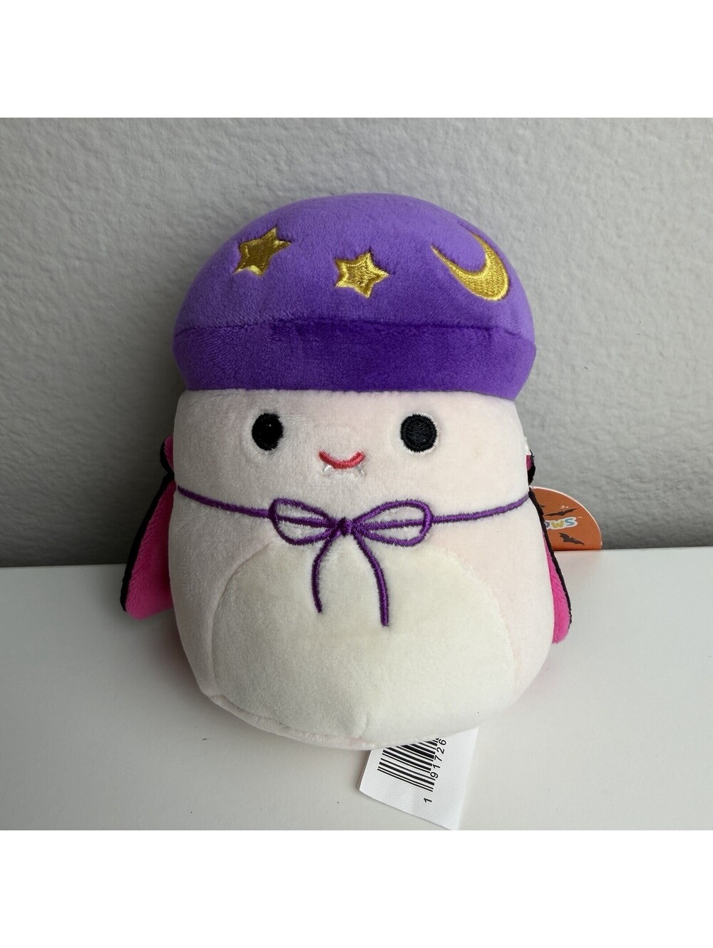 Squishmallows Carina The Mushroom 5” Halloween Plush Purple Moon Stars New W/tag